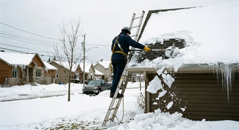 Roof Ice Dam Removal in Renton, WA
